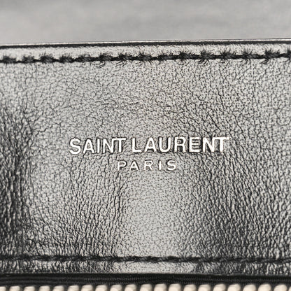 Saint Laurent Calfskin Y Quilted Monogram Small Loulou Chain Satchel Black 6 of 8