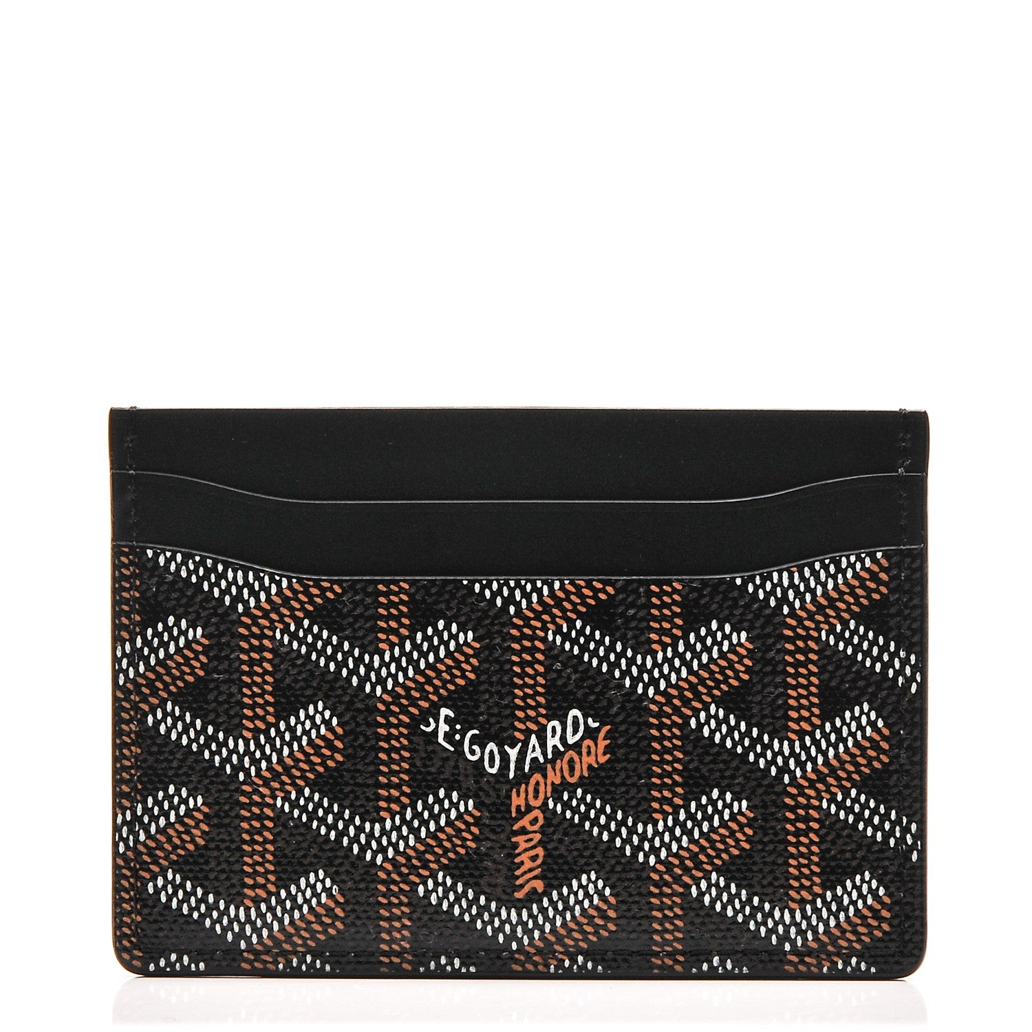 Goyard Goyardine Saint Sulpice Card Holder Black 1 of 6
