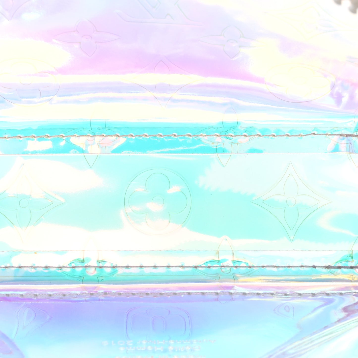 PVC Monogram Pochette Volga Iridescent Prism