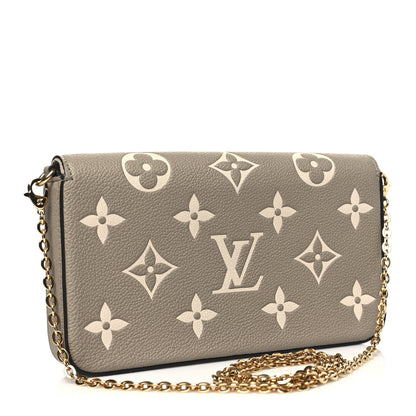 Louis Vuitton Empreinte Monogram Giant Felicie Pochette Tourterelle Creme 4 of 11