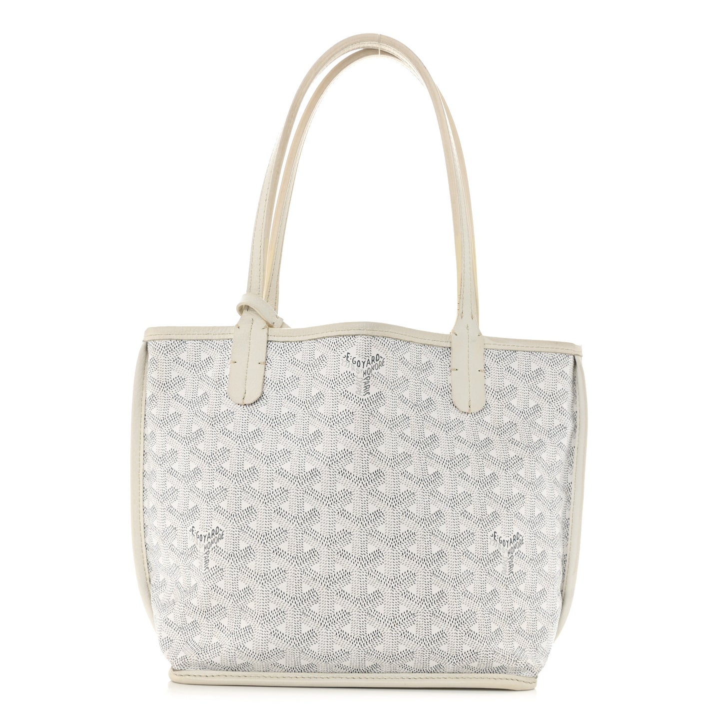 Goyardine Reversible Mini Anjou White