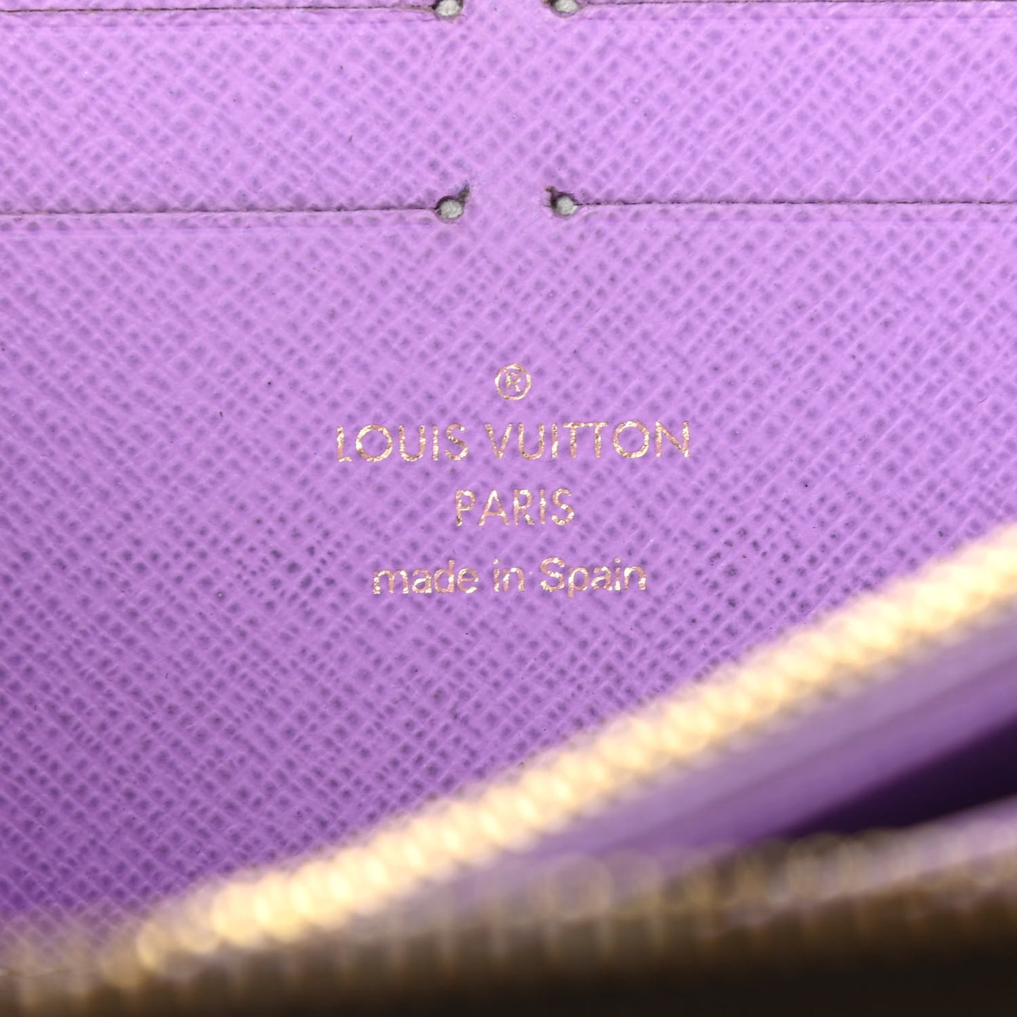 Damier Ebene Illustre Zippy Wallet Violet