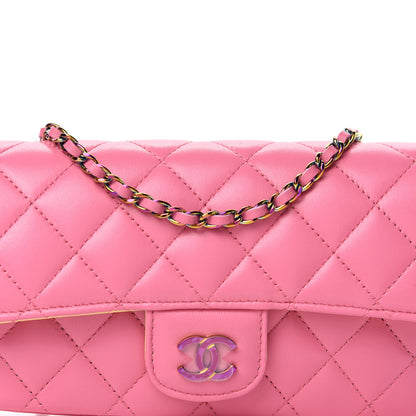 Chanel Lambskin Quilted Glasses Case With Chain Pink Yellow 11 of 11