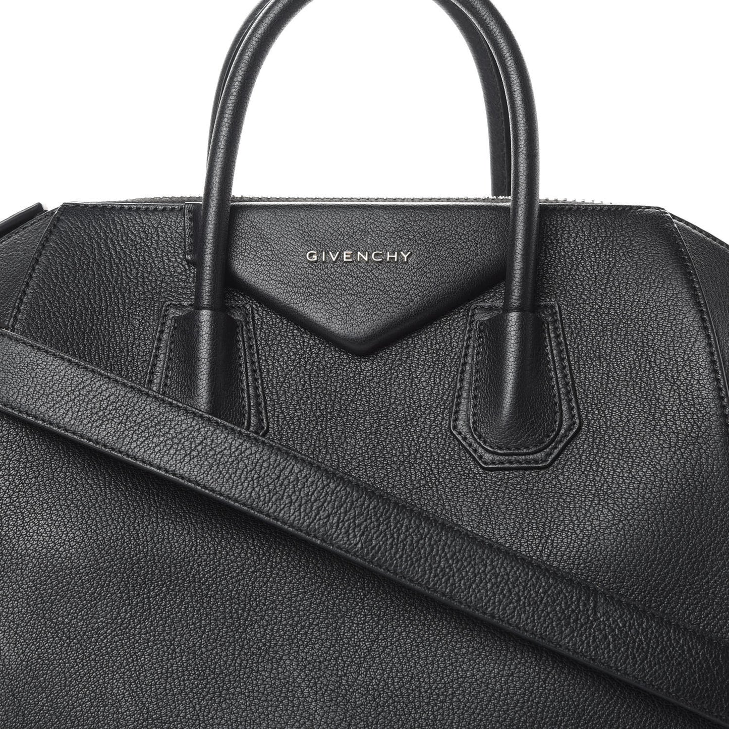 Sugar Goatskin Medium Antigona Black