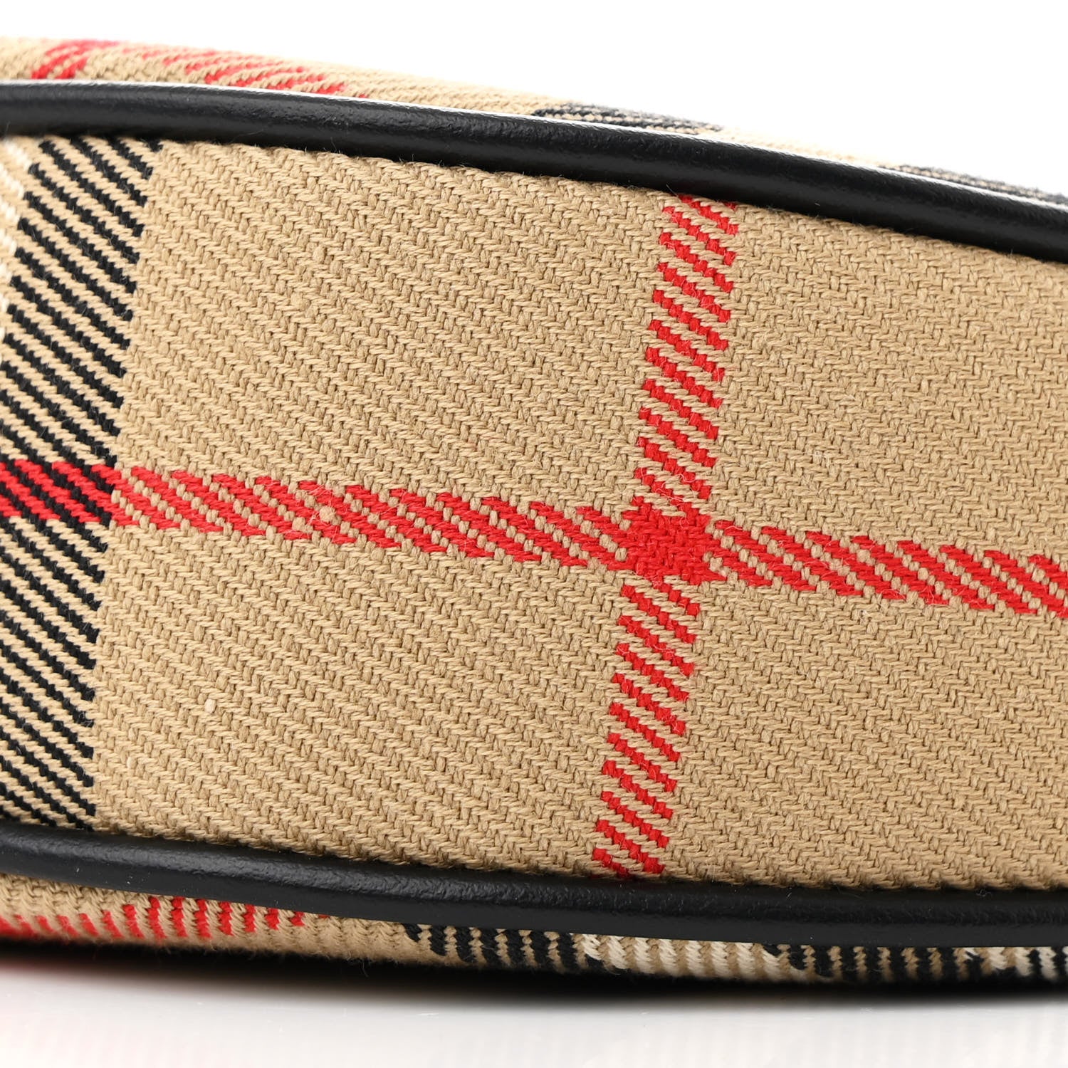 Burberry Vintage Check Calfskin Olympia Slim Pouch Archive Beige 9 of 9