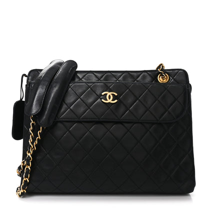 Chanel Lambskin Quilted Shoulder Bag Black 1 of 11