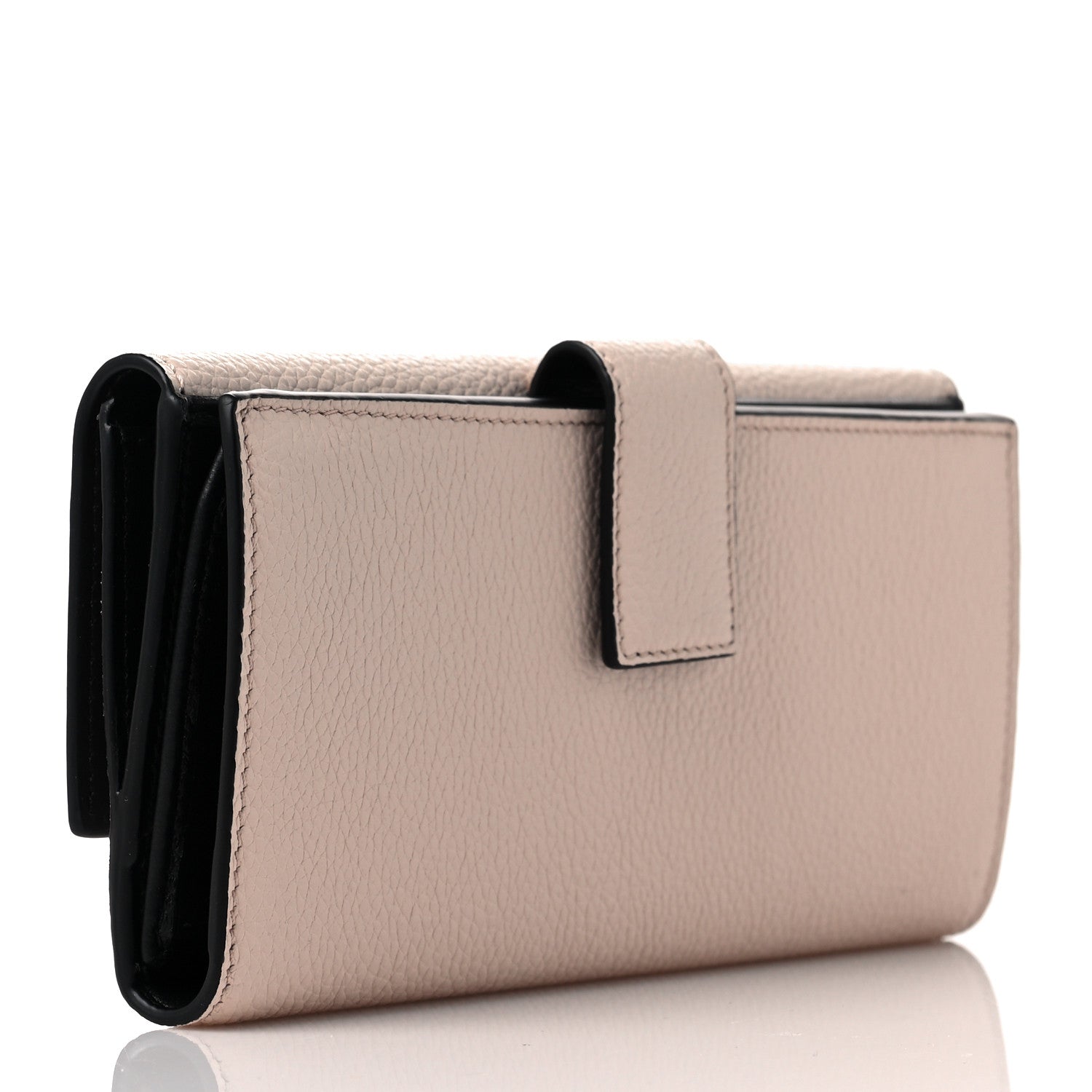 Alexander McQueen Pebbled Calfskin Skull Continental Wallet Teint 3 of 10