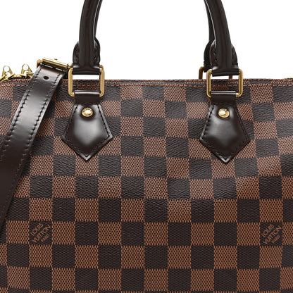 Louis Vuitton Damier Ebene Speedy Bandouliere 25 8 of 10