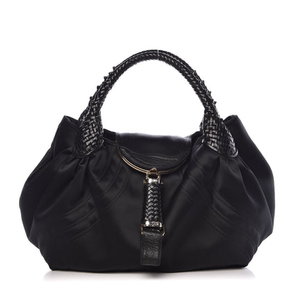 Fendi Satin Nappa Spy Black 1 of 12