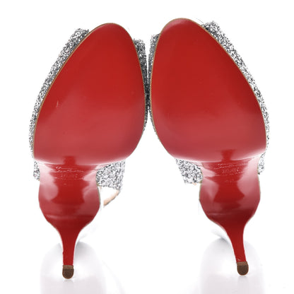 Christian Louboutin Glitter Hyper Prive 120 Pumps 40 Silver 5 of 8