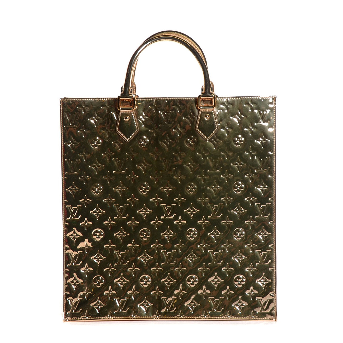 Monogram Miroir Sac Plat Gold