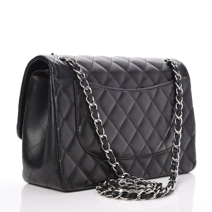 Chanel Lambskin Quilted Jumbo Double Flap Black 4 of 8