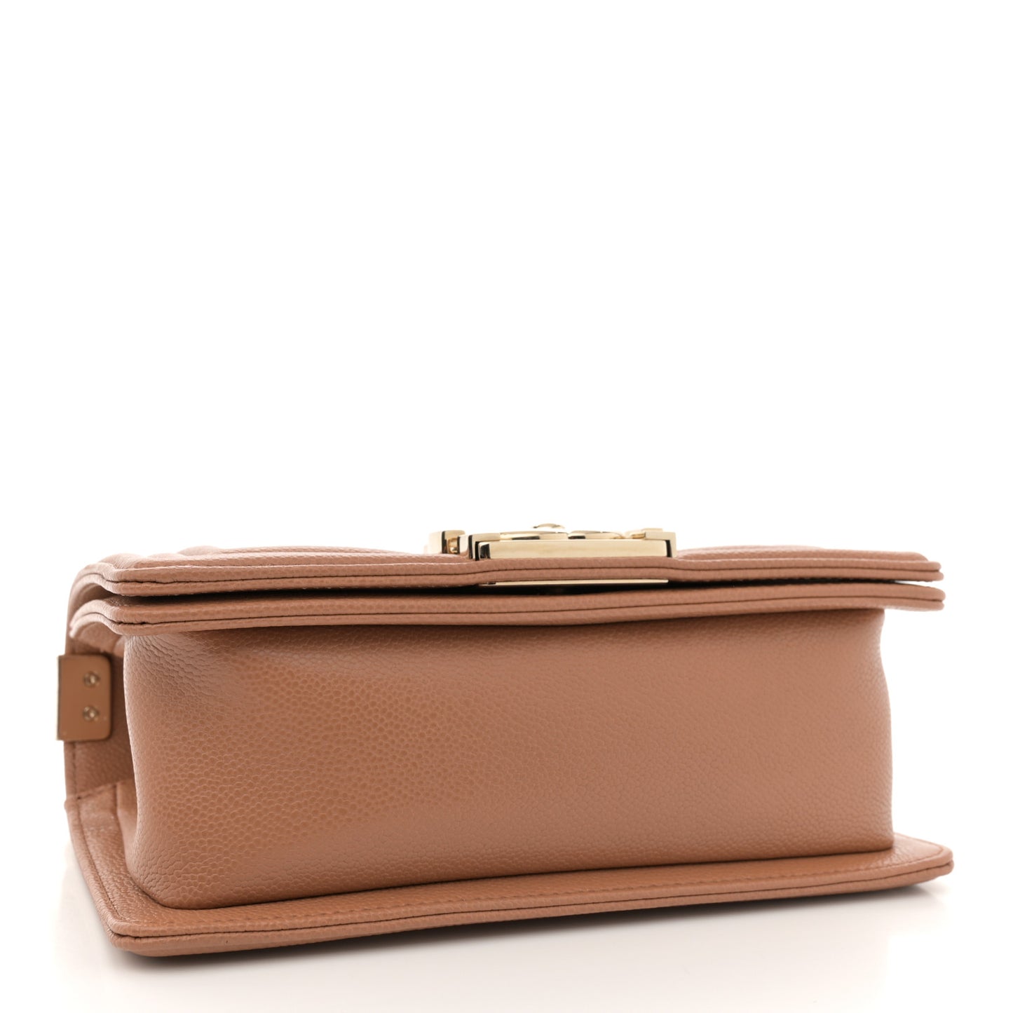 Caviar Quilted Small Boy Flap Brown