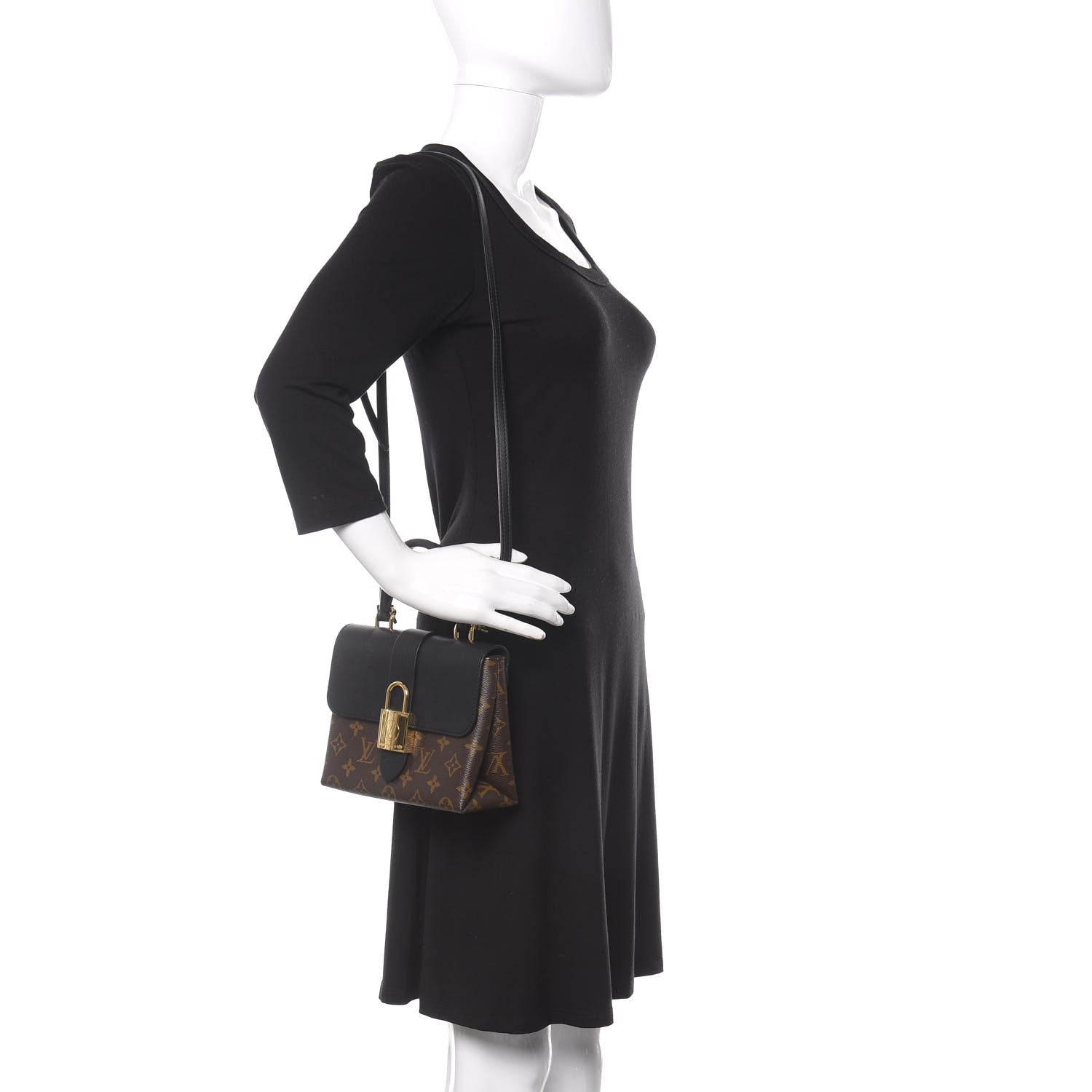 Louis Vuitton Monogram Locky BB Black 2 of 11