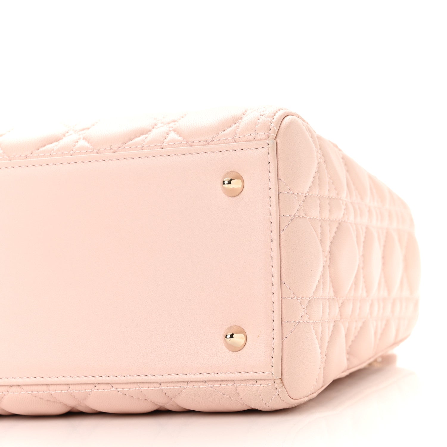 Christian Dior Lambskin Cannage Medium Lady Dior Light Pink 10 of 11