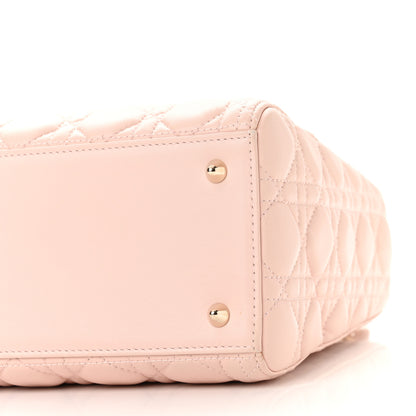 Christian Dior Lambskin Cannage Medium Lady Dior Light Pink 10 of 11