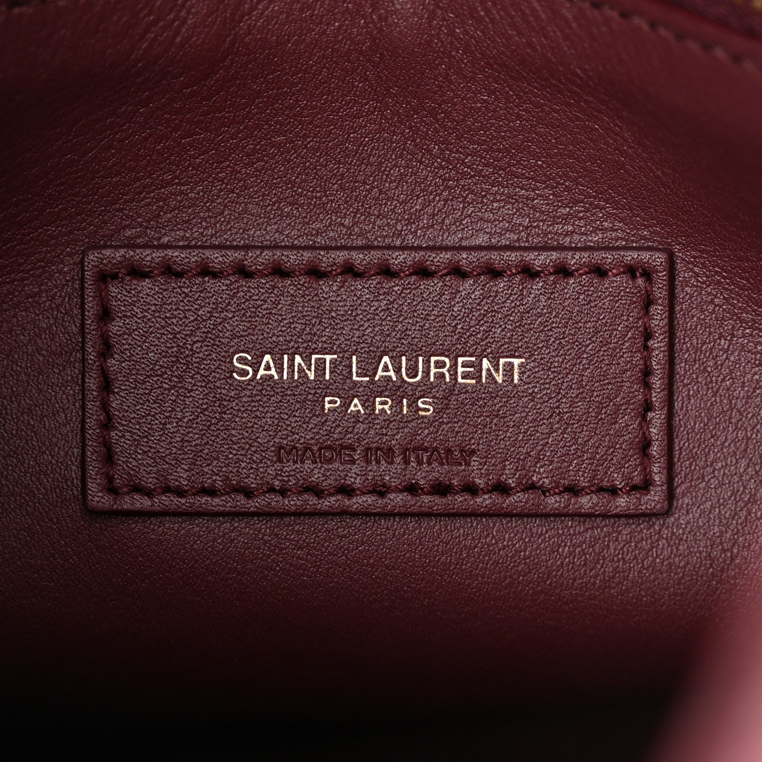 Saint Laurent Smooth Calfskin Small Le 5 A 7 Soft Hobo Rouge Legion 6 of 10