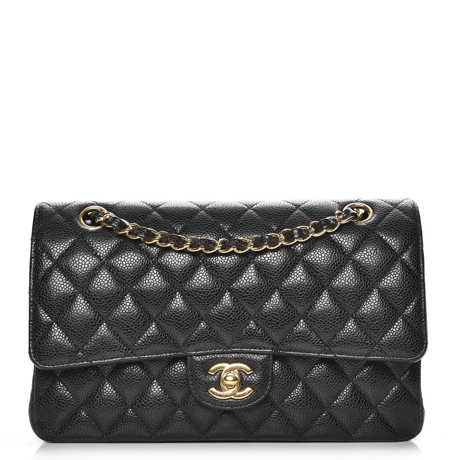 Chanel Caviar Quilted Medium Double Flap Black 1 of 7
