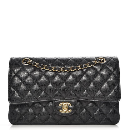 Chanel Caviar Quilted Medium Double Flap Black 1 of 7
