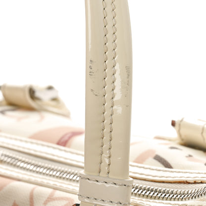 Burberry Patent Nova Check Heart Small Chester Bowling Bag White 12 of 12