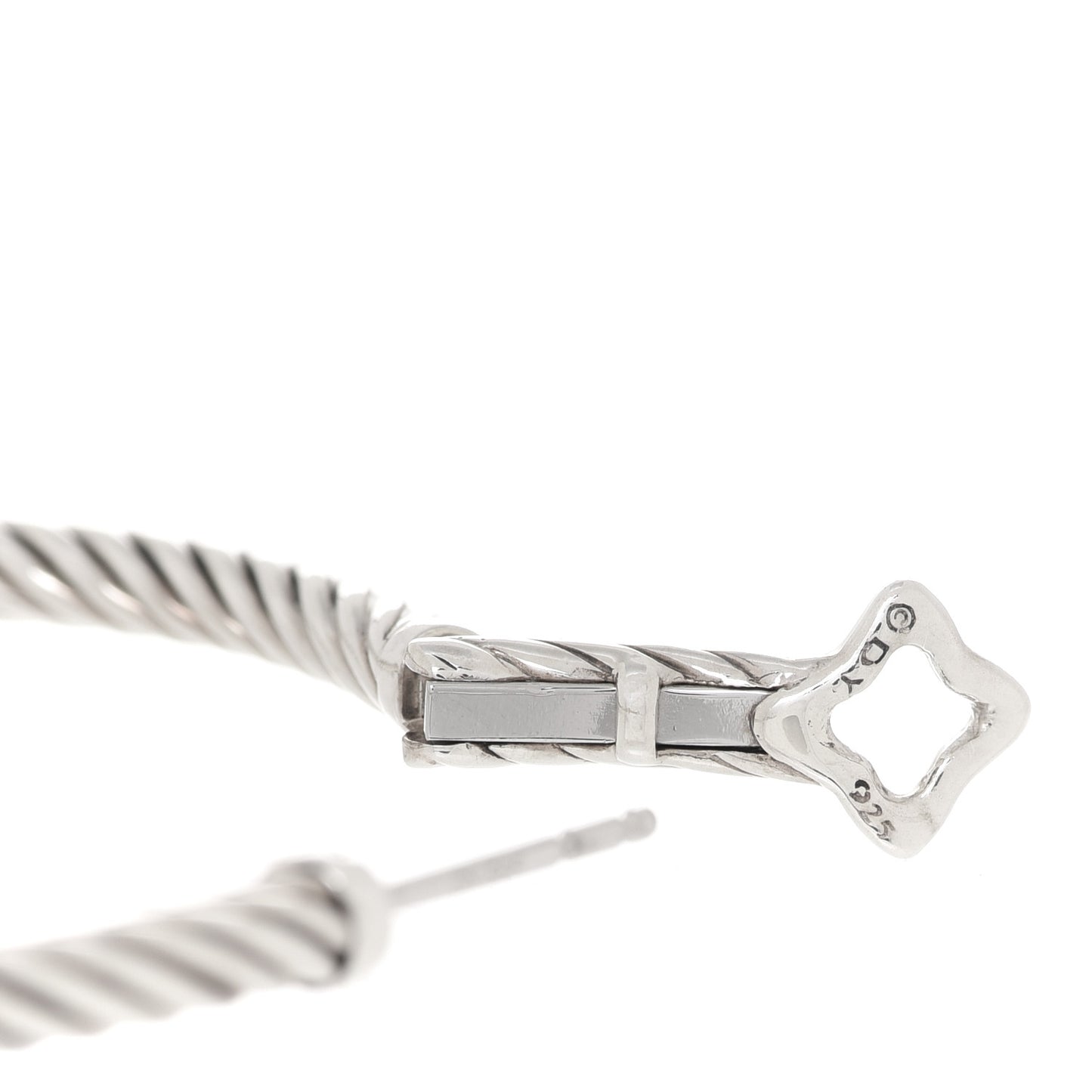 Sterling Silver Medium Cable Classics Hoop Earrings