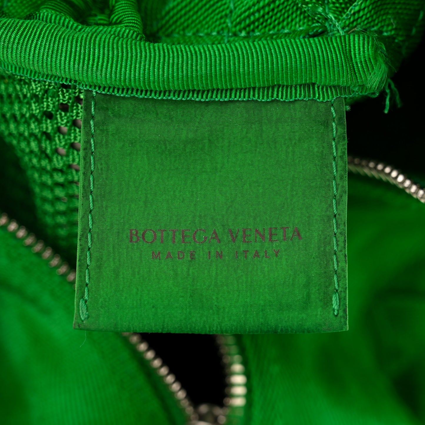 Canvas Maxi Intrecciato Webbing Cassette Crossbody Bag Green