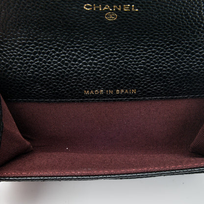 Chanel Caviar Quilted Flap Card Holder Black 5 of 8