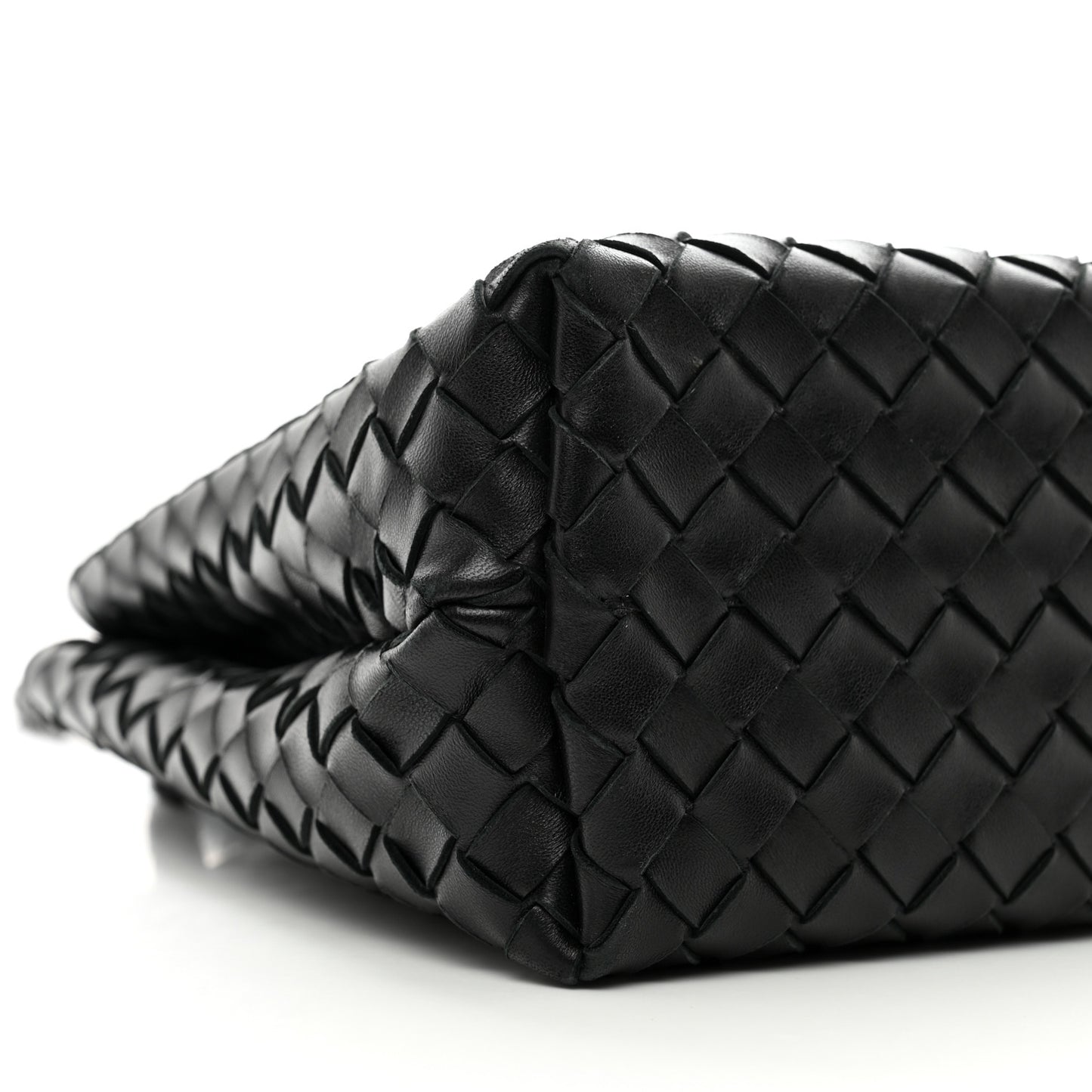 Nappa Intrecciato Medium Andiamo Shoulder Bag Black