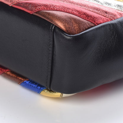 Saint Laurent Metallic Calfskin Matelasse Chevron Monogram Medium College Satchel Multicolor 10 of 10