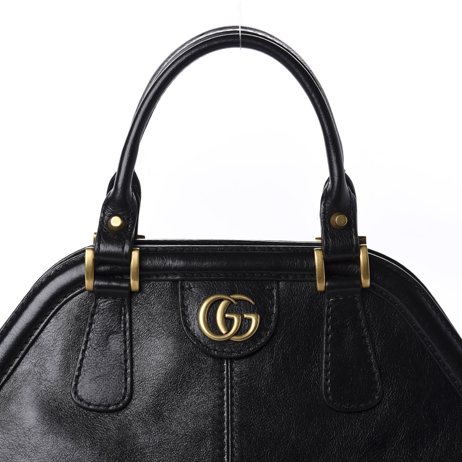 Gucci Calfskin Medium Re(Belle) Top Handle Bag Black 10 of 10