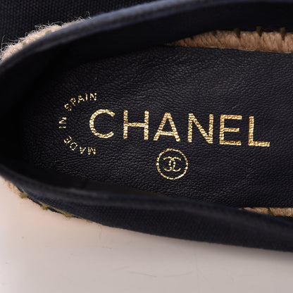 Chanel Fabric Biarritz CC Espadrilles 40 Blue Green 9 of 11