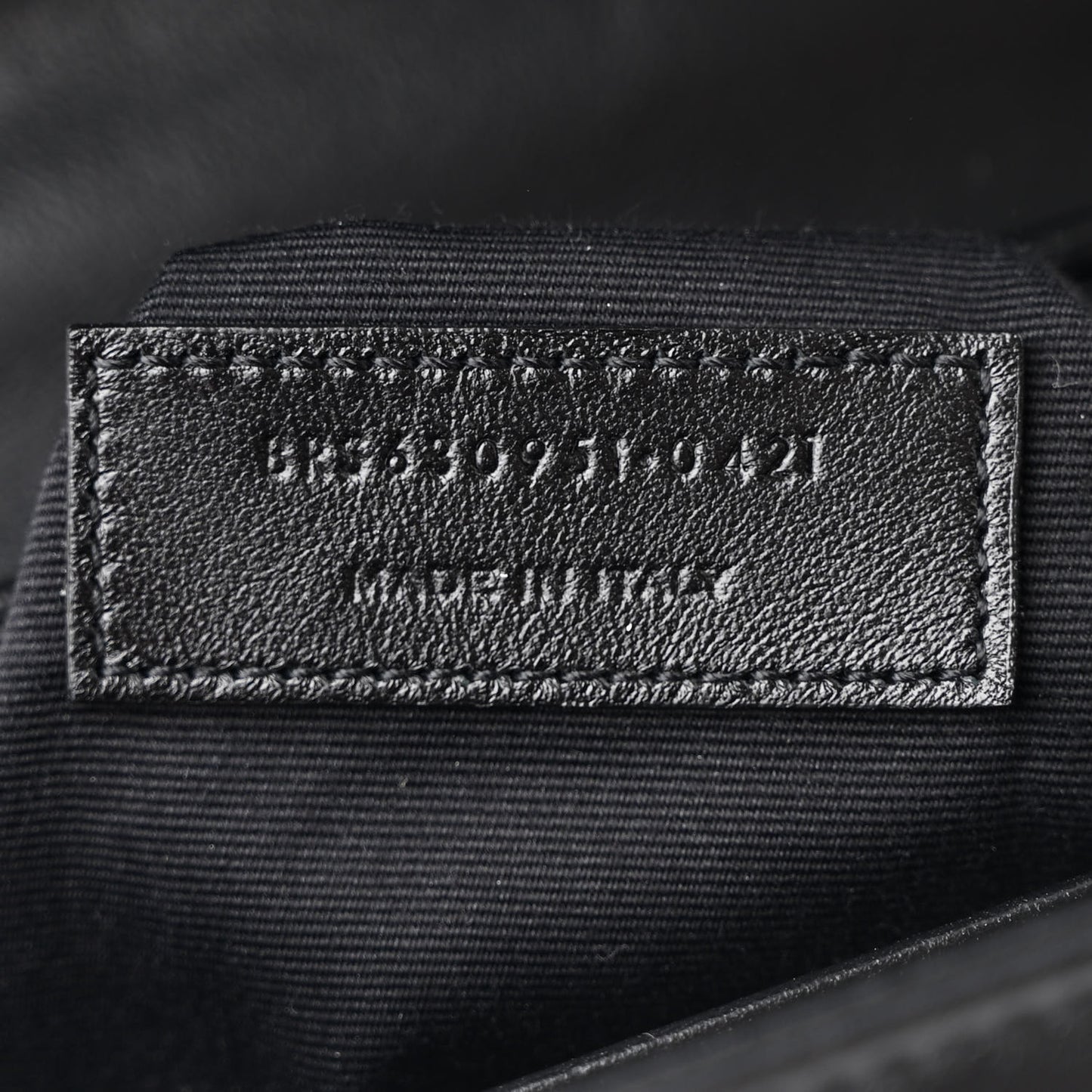 Calfskin Y Quilted Monogram Toy Loulou Crossbody Bag Black