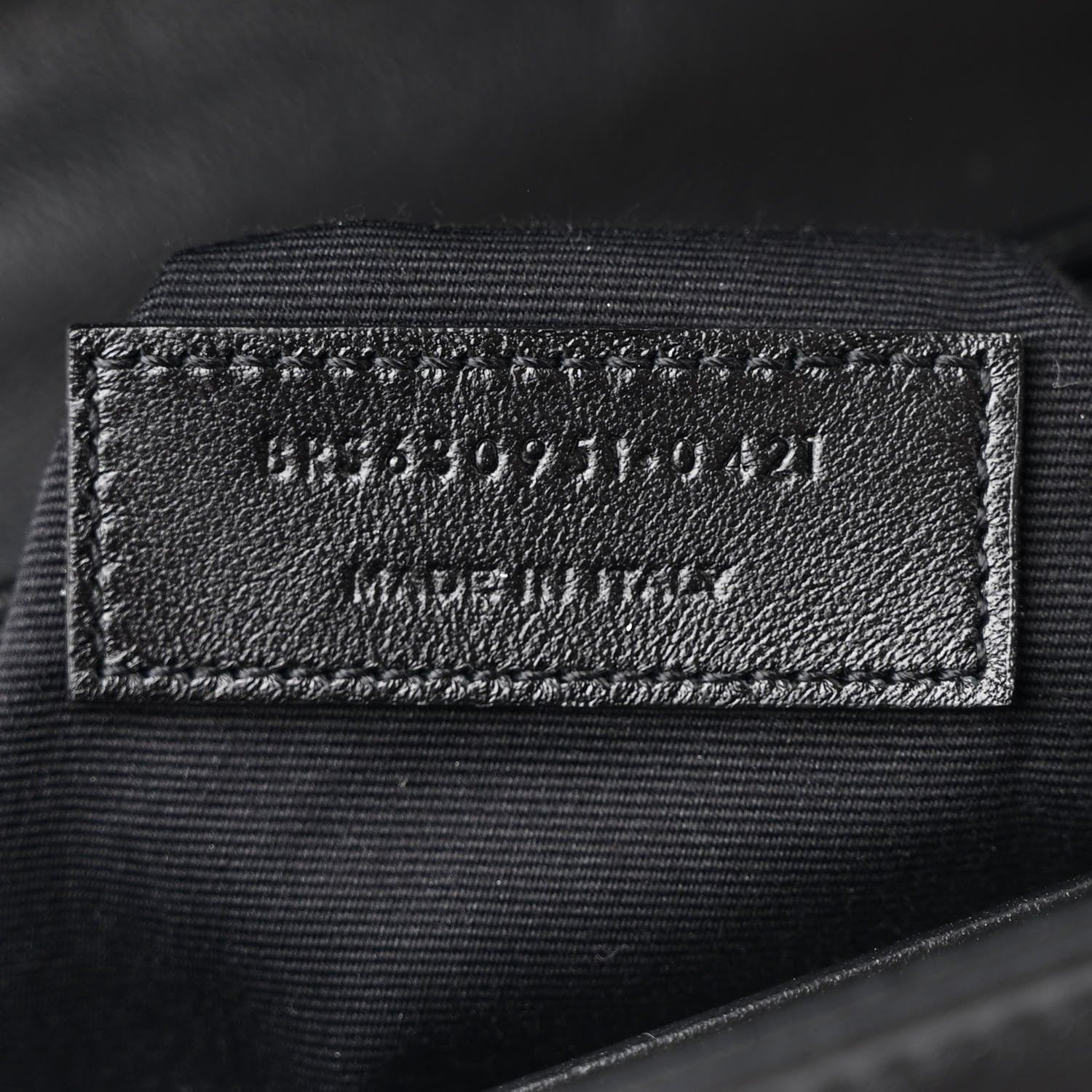 Saint Laurent Calfskin Y Quilted Monogram Toy Loulou Crossbody Bag Black 8 of 11