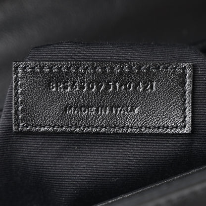 Saint Laurent Calfskin Y Quilted Monogram Toy Loulou Crossbody Bag Black 8 of 11