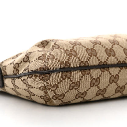 Gucci Monogram Web Small Flat Messenger Crossbody Dark Brown 9 of 12