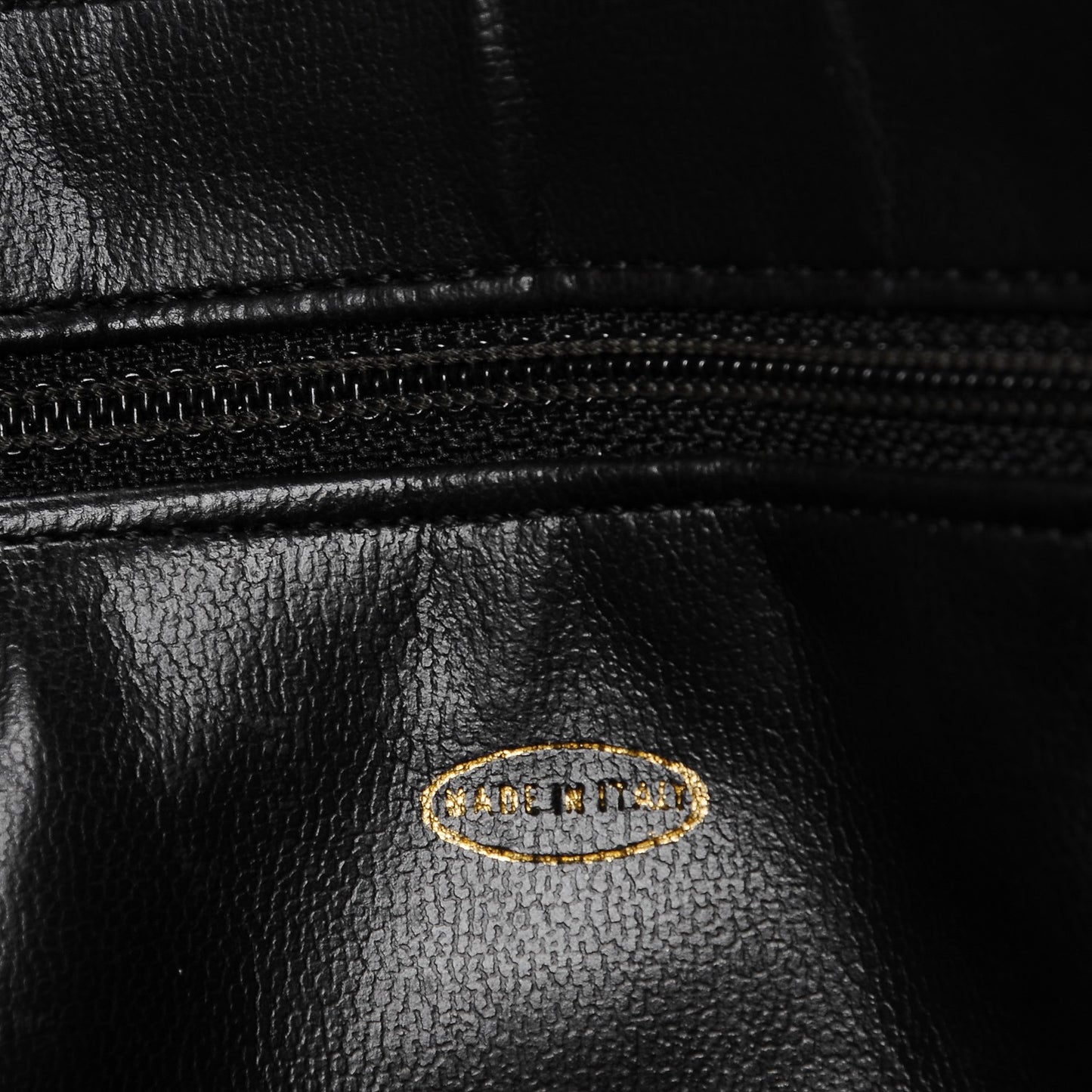 Lambskin Quilted Briefcase Laptop Bag Black