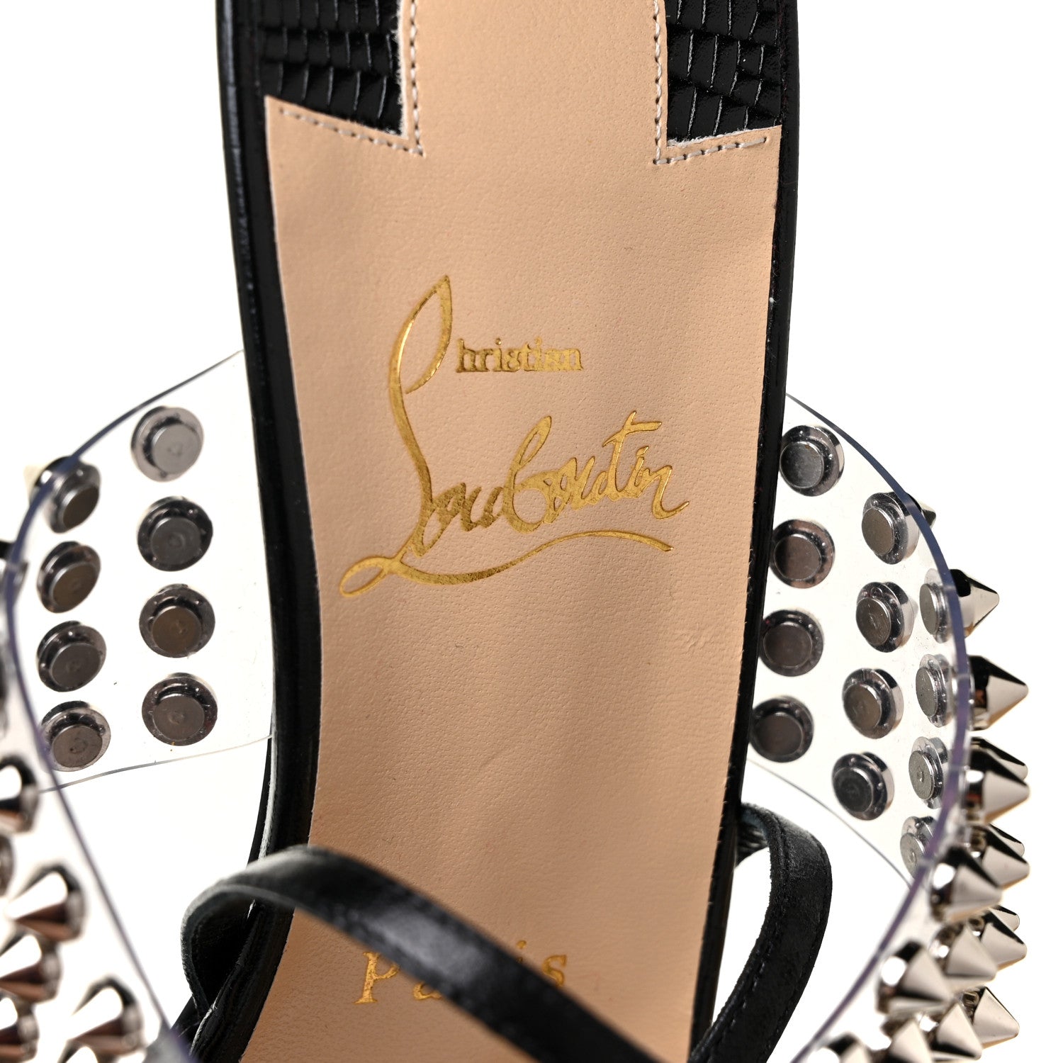 Christian Louboutin Nappa PVC Levita 55 Pumps 39.5 Black 7 of 10
