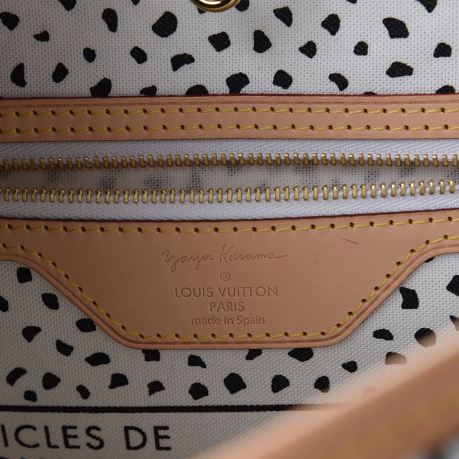 Louis Vuitton Monogram Kusama Waves Neverfull MM White 6 of 8