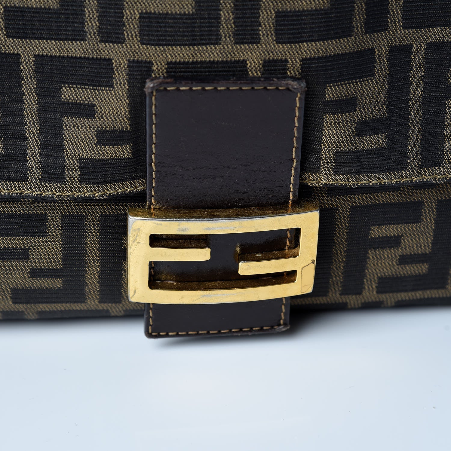 Fendi Zucca Shoulder Bag Tobacco 21 of 21