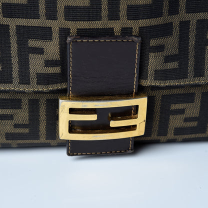 Fendi Zucca Shoulder Bag Tobacco 21 of 21