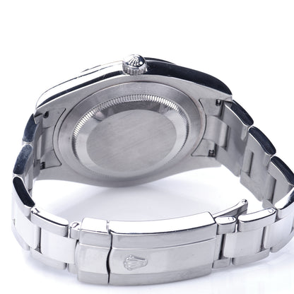 Rolex Stainless Steel 18K White Gold Diamond 41mm Oyster Perpetual Datejust Watch Silver 116334 4 of 5