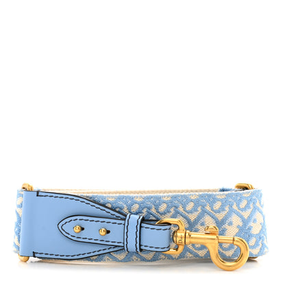 Christian Dior Oblique Adjustable Shoulder Strap Cornflower Blue 1 of 3