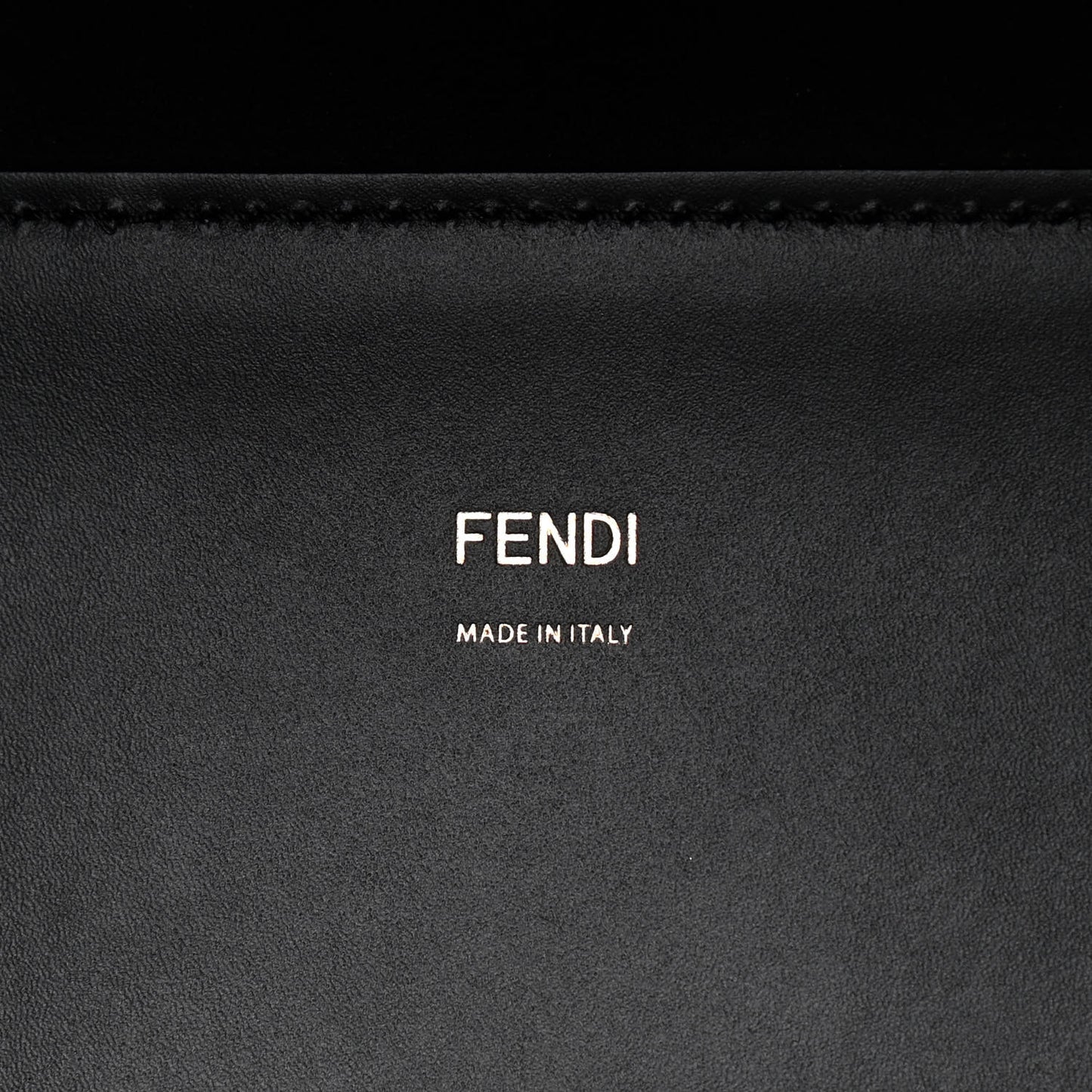 Vitello King Plexiglass Medium Fendi Sunshine Shopper Tote Black
