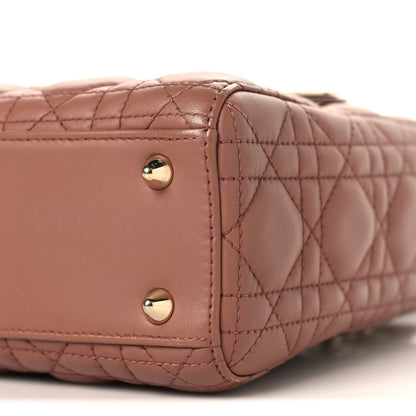 Christian Dior Lambskin Cannage Small My ABCDior Lady Dior Fard 10 of 10