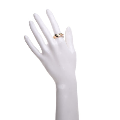 Cartier 18K Pink Yellow White Gold Diamond Trinity Ring 54 6.75 2 of 6