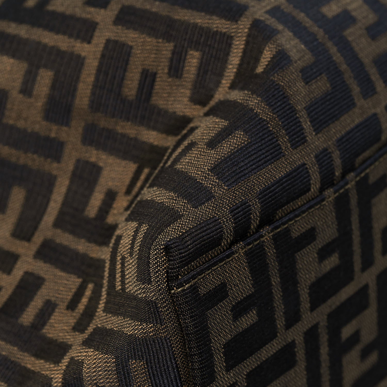 Fendi Zucca Large Zip Tote Tobacco 7 of 12