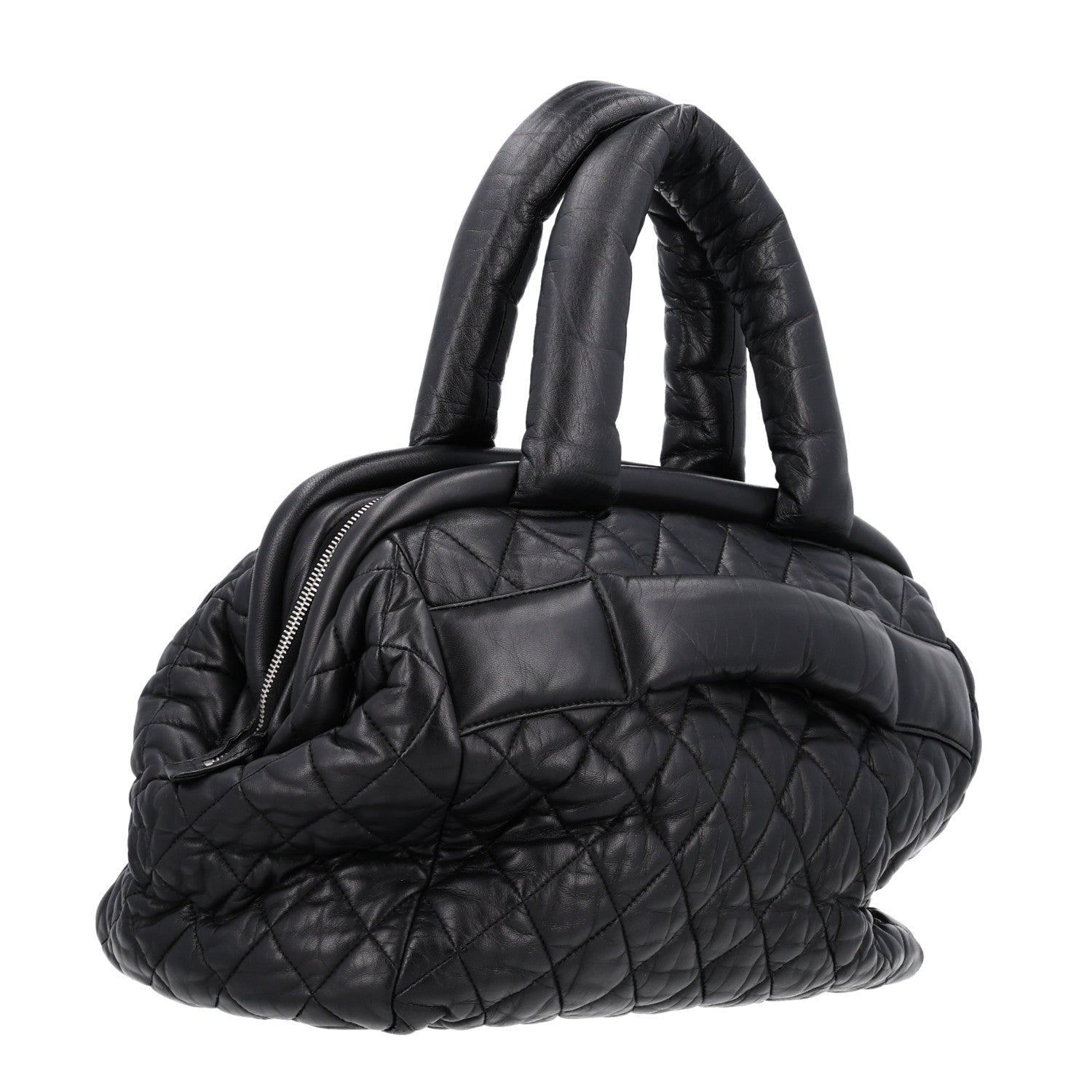 Chanel Lambskin Coco Cocoon Bowler Black 3 of 10