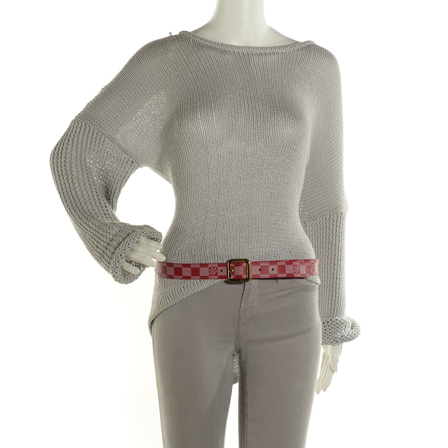 Damier Couleurs Tresor Belt 90 36 Carmine