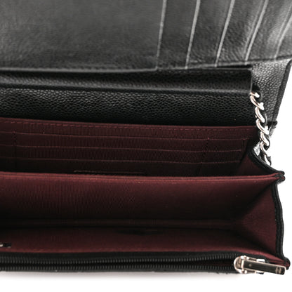 Chanel Caviar Quilted Mini Wallet On Chain WOC Black 4 of 10