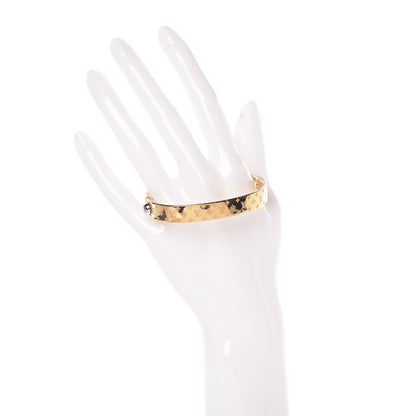 Louis Vuitton Brass Monogram Nanogram Cuff M Gold 2 of 5